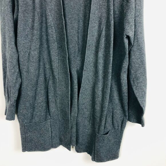 Kersh Women's Long Sleeve Open Front Cardigan Sweater Solid Gray Size XXL - Picture 3 of 6